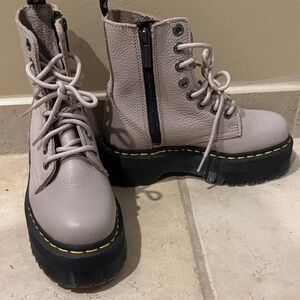 Dr. Martens Women's Taupe Combat Boots